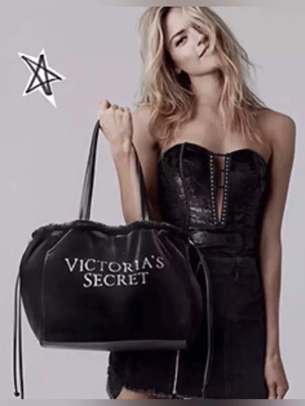 Victoria’s Secret JUST A KISS Velvet Body Cream and VS Tote Bag